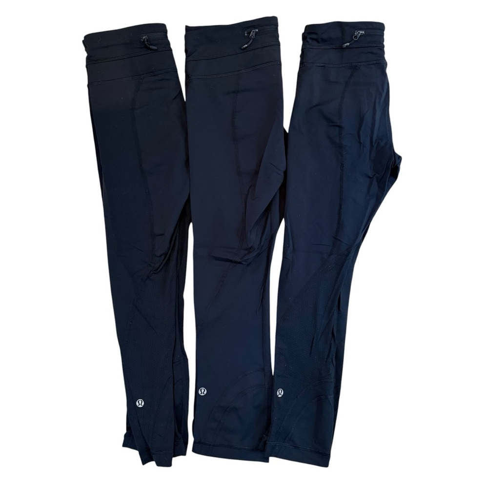 3!!! Lululemon athletica Black Athletic Leggings - Stretch Performance Bottoms